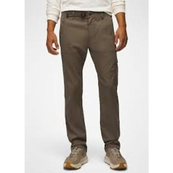 Prana Renewal Mens Stretch Zion Straight Convertible Hiking Pants Sz 40x32 Mud - Picture 1 of 13